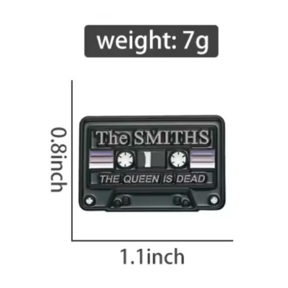 The Smiths 80s Music Tape Enamel Pin - Retro Punk Rock Brooch for Rocker Style - Picture 4 of 5